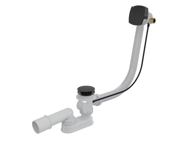 VÝPUSŤ ALCA S NAPOUŠTĚNÍM 57 cm ČERNÁ